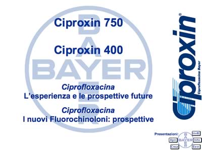 Ciproxin, avvio